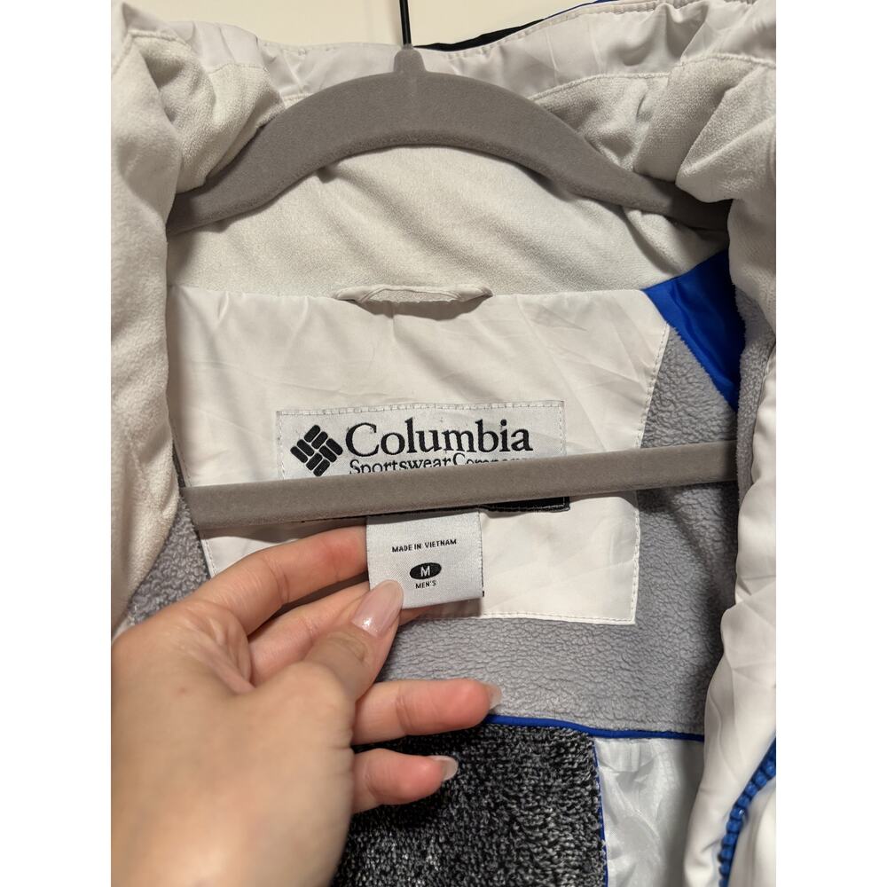 Columbia Men's Blue Black White Ski Jacket M - Picture 3 of 8